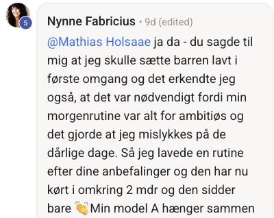 Kommentar fra Nynne Fabricius i fællesskabet